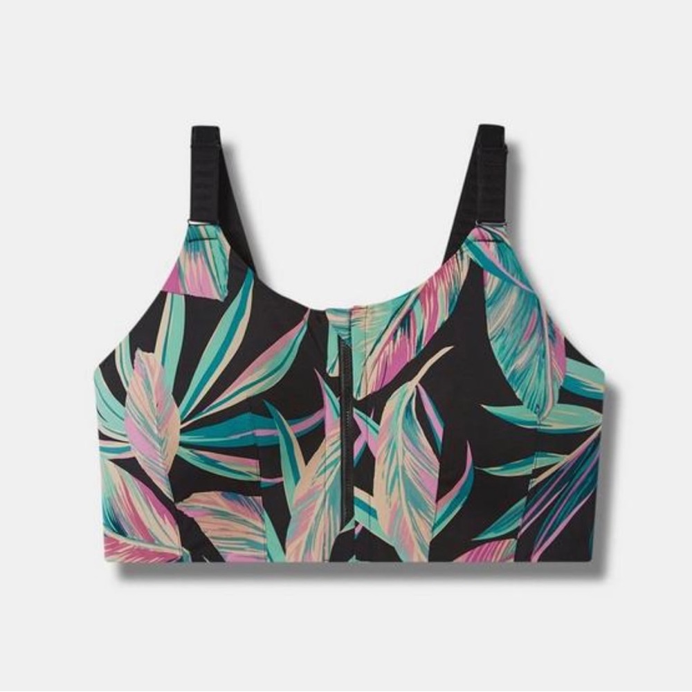 NWT Torrid Wire-Free Hi-Impact Zip-Front Sports Bra